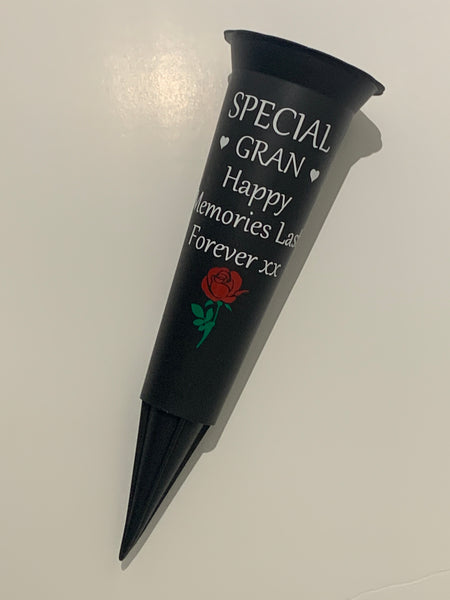 Grave Marker & Decoration | Special Gran | Personalised Graveside Pot | Funerals/Bereaved