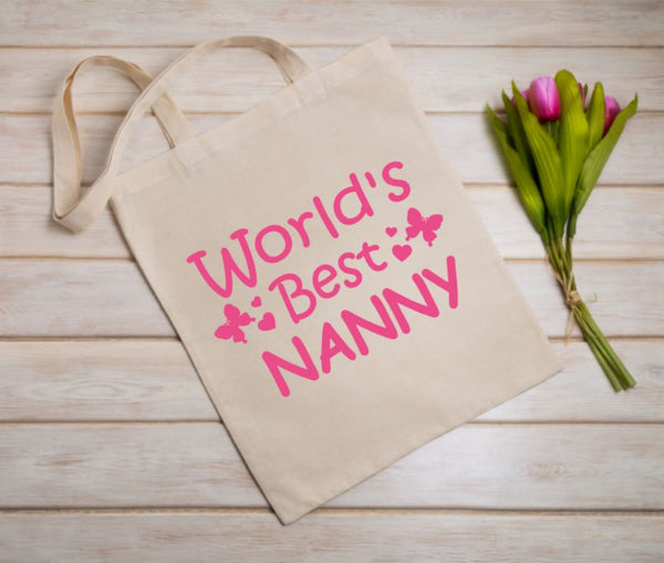 100% Natural Cotton Tote Bag | World’s Best Mummy | 43cm x 38cm
