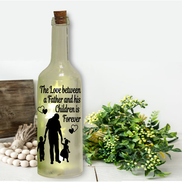 The Love Between a Father and His Daughter is Forever | Bottle Sticker