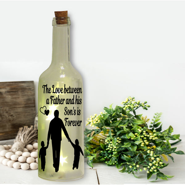 The Love Between a Father and His Daughter is Forever | Bottle Sticker