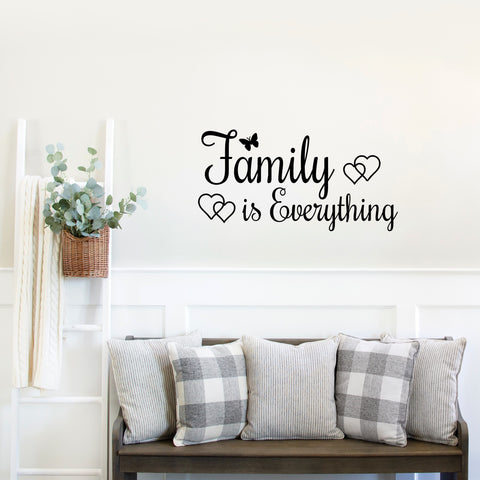 Family is Everything | Wall Art | 55cm x 28cm | Die Cut Sticker