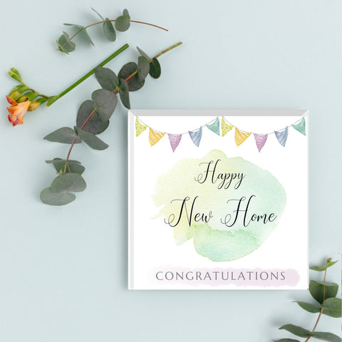 Happy New Home | New Home Card | Moving In | Congratulations Greeting Card