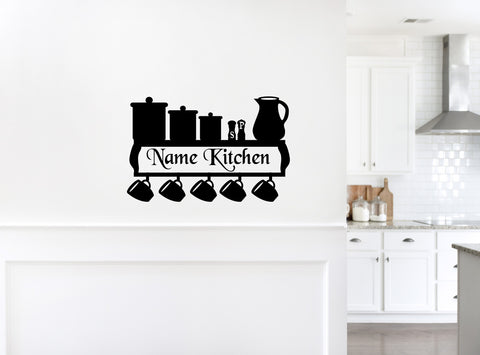 Personalised Kitchen - A4 Wall Sticker | Die Cut Sticker