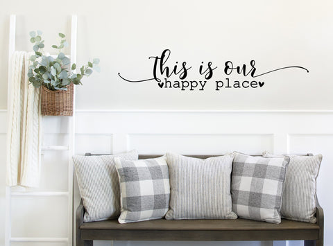 This is our Happy Place | Die Cut Sticker - 2 sizes available