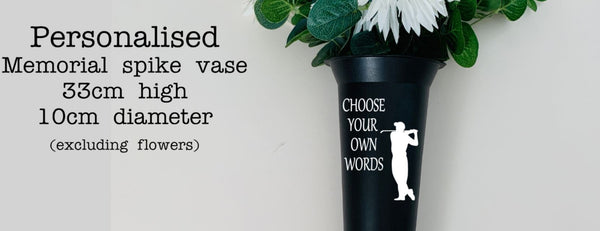 Personalised Flower Vase Memorial Grave Flower Pots Personalised Graveside Pot Funerals/Bereaved