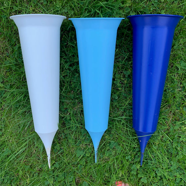 Personalised Memorial Vase | Grave/Crem Vase/Flower Pot | Remembrance Vase | Grieving Gift | Spike Vase | Coloured spike Vase. Grave marker.