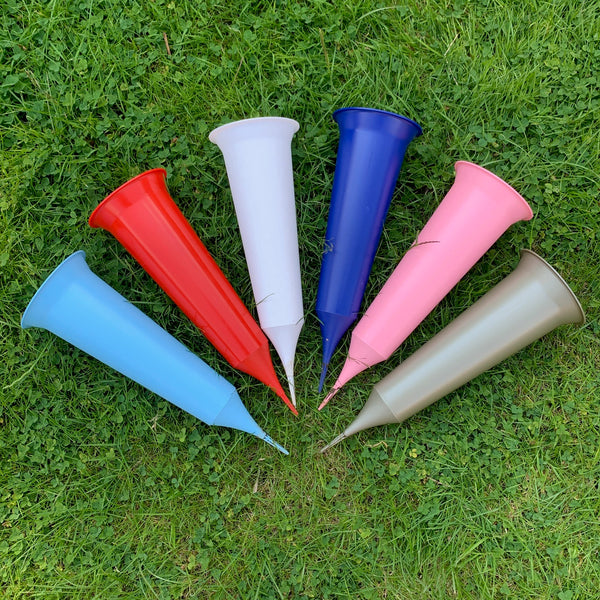 Personalised Memorial Vase | Grave/Crem Vase/Flower Pot | Remembrance Vase | Grieving Gift | Spike Vase | Coloured spike Vase. Grave marker.