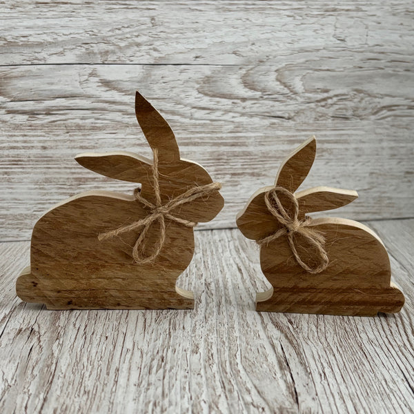 Chunky Wood Bunny, Wooden Easter Bunnies, Rustic Farmhouse Decor, Tier Tray Shelf Sitters, Easter Spring Decor,  Wooden Signs, Handmade.