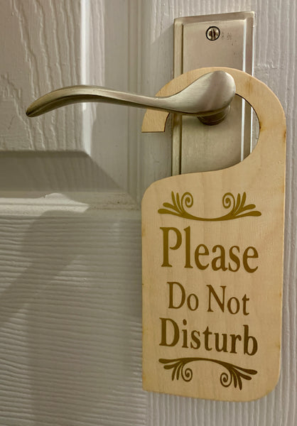 Please Do not disturb | Wooden Door Hanger | Home Office/Bedroom/Workplace/Bathroom