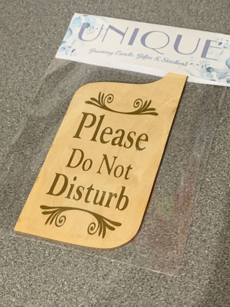 Please Do not disturb | Wooden Door Hanger | Home Office/Bedroom/Workplace/Bathroom