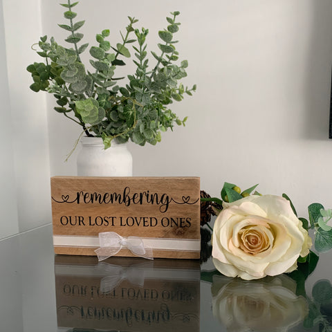 Wedding Sign, Remembering our Lost Loved Ones, Wedding Venue sign, Wedding Decoration