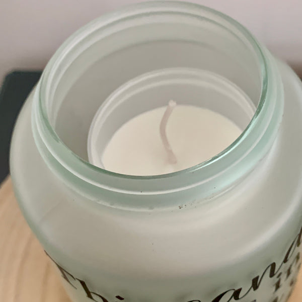 This candle burns in memory of my Dad, Memory Lantern, Memorial Candle, Grave Lantern, Large Remembrance Lantern, Any Name, own words.