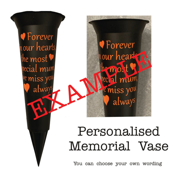 Grave Marker & Decoration | A Much Loved | Personalised Graveside Pot | Funerals/Bereaved