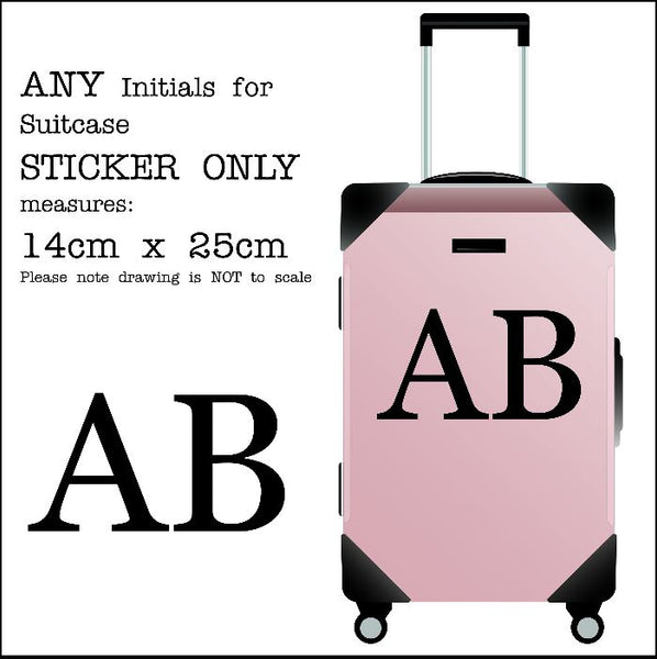 Personalised Luggage Sticker | Suitcase Sticker | Die cut vinyl stickers