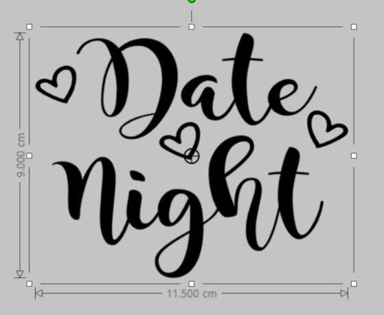 Vinyl sticker, Date Night Sticker | Die Cut Vinyl Sticker for Jar, Candle, Etc - STICKER ONLY table Decoration | Valentine's Day/Date night