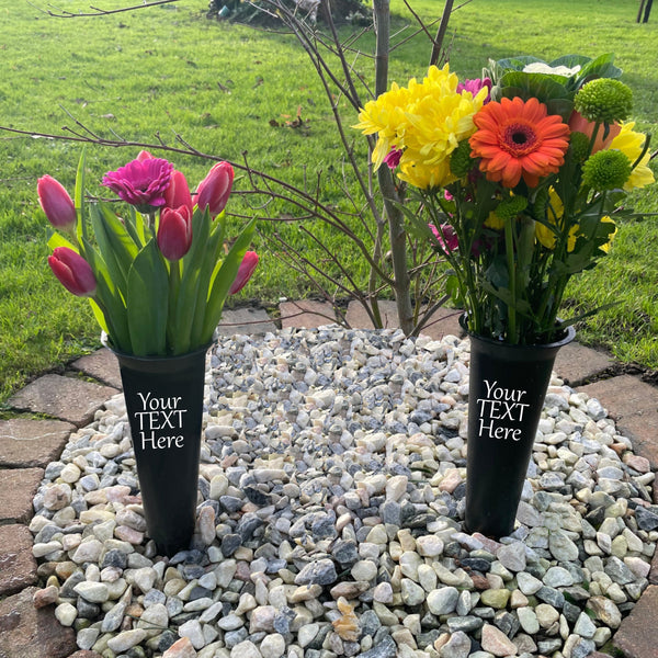 Grave Marker, Grave Decoration, Memorial Vase, Flower Pot | Remembrance Vase | Grave Vase Spike | Grave Flower Holder | Grave Ornaments.