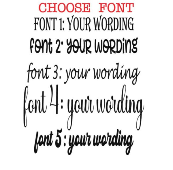 Custom Design Crate Stickers, Box Decal Stickers, Wedding, Birthday, New Born, Any Wording/Colour,- choice of fonts. Comes in a set of 4