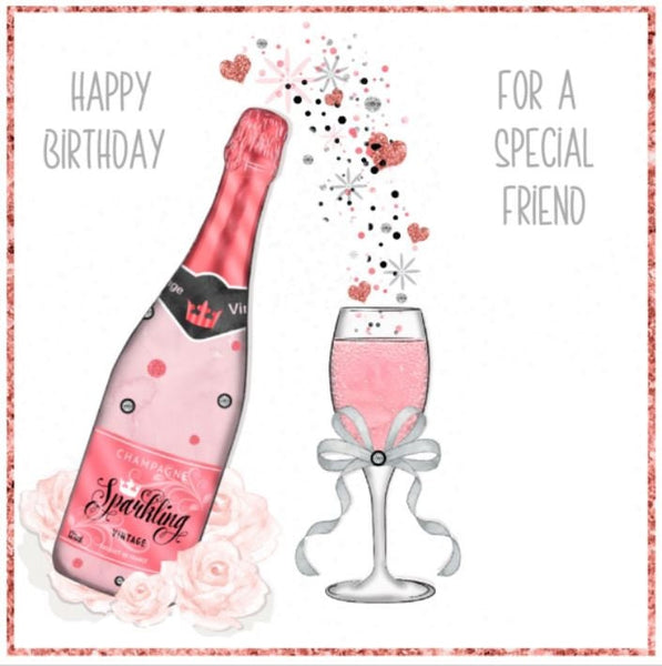 Happy Birthday Card, Special Friend Card, Special Friend Birthday, Greeting Card for Best Friend, Hand made Card, Happy Birthday Friend Card