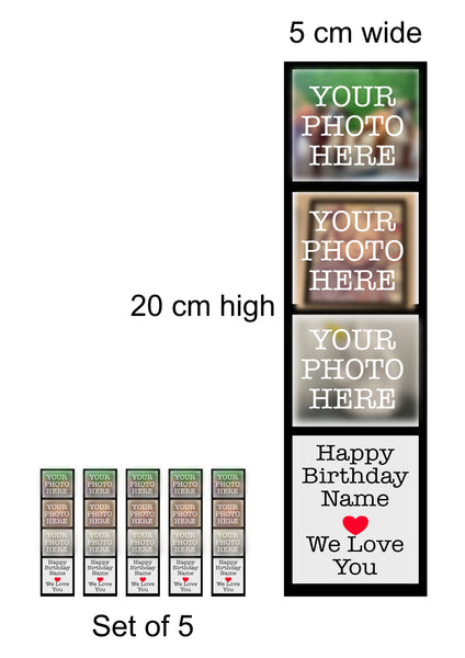 Fridge Magnet, Birthday Gift, Personalised Gift, Family Photo Magnets, Magnetic Photo Booth Strip Gift, Handmade Gifts, Photo Magnets.