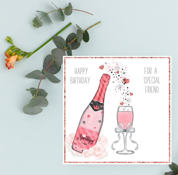 Happy Birthday Card, Special Friend Card, Special Friend Birthday, Greeting Card for Best Friend, Hand made Card, Happy Birthday Friend Card