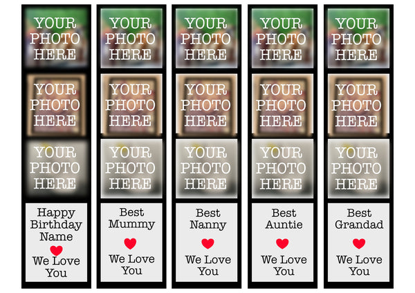 Fridge Magnet, Birthday Gift, Personalised Gift, Family Photo Magnets, Magnetic Photo Booth Strip Gift, Handmade Gifts, Photo Magnets.