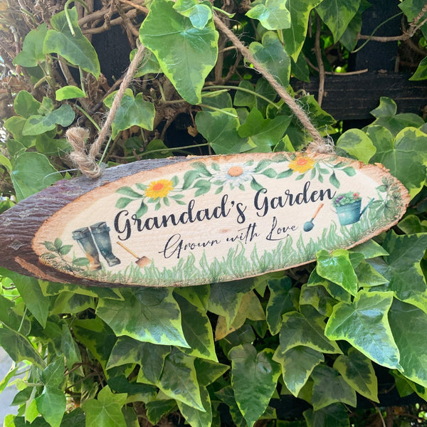 Nanny’s Garden Plaque, Grandad’s Garden Plaque, Nanny and Grandad’s Garden Sign, Garden Sign, Nanny Gift, Grandad Gift, Nanny Grandad Gift