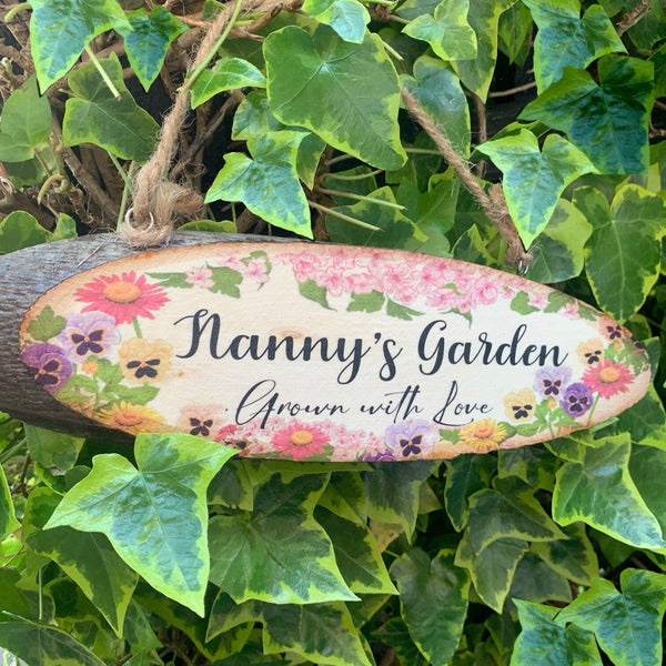 Nanny’s Garden Plaque, Grandad’s Garden Plaque, Nanny and Grandad’s Garden Sign, Garden Sign, Nanny Gift, Grandad Gift, Nanny Grandad Gift