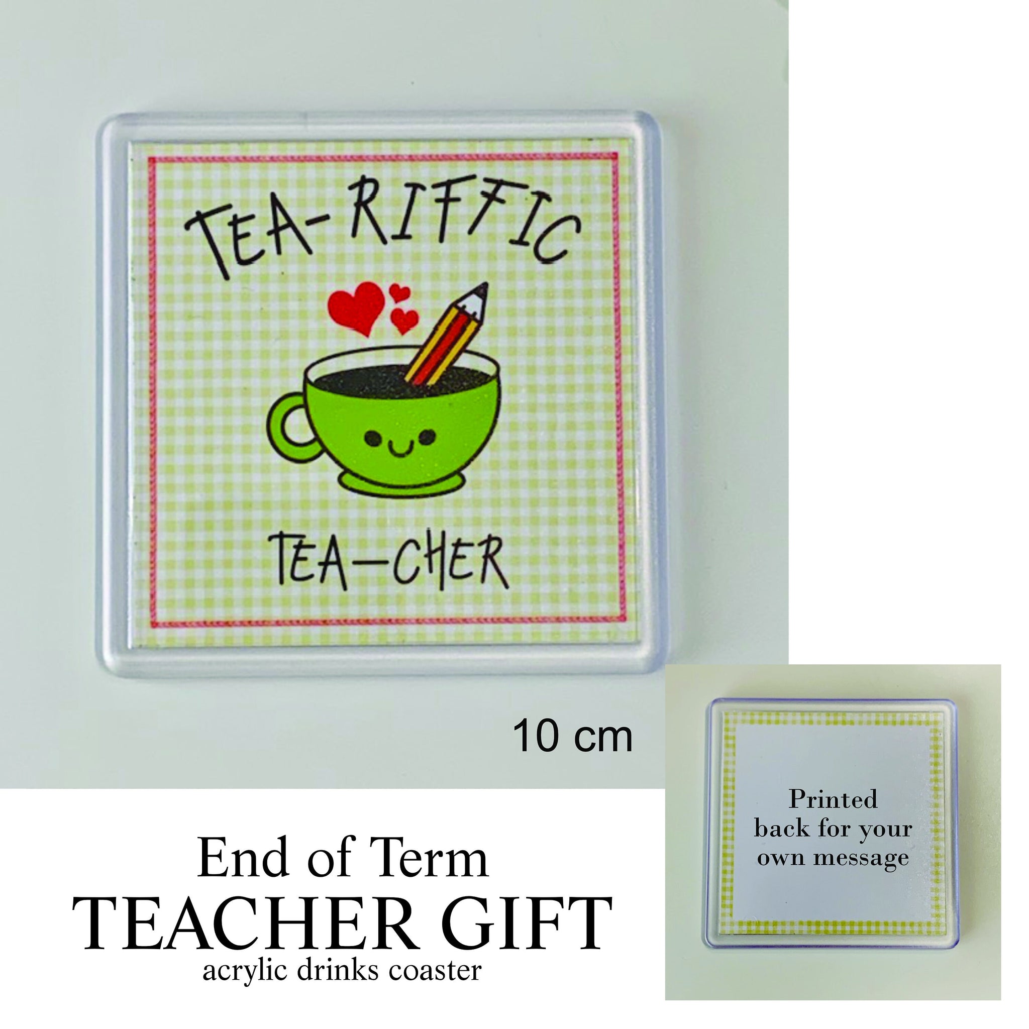 Coasters, Teacher Gift, End of Term Gift, Teacher Assistant, Drinks Coaster Gift, Teacher appreciation Gift, Drink Coaster, Novelty Coaster.