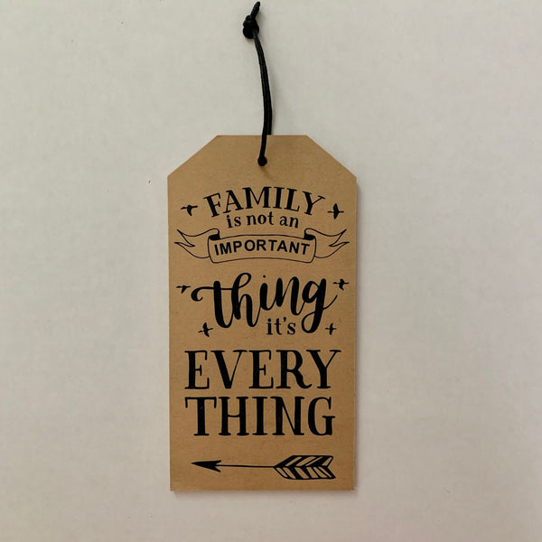 Family is not a thing, it’s everything, Family sign, Wall hanging, Home Decoration Wood Sign, New Home Gift, Wall Art. Family is everything.