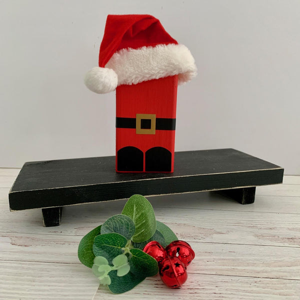 Christmas Wood Block Set, Wooden Tier Tray Cute Home Decor, Santa Claus, Snowman, Reindeer. Christmas Decorations, Wood Shelf Sitters.