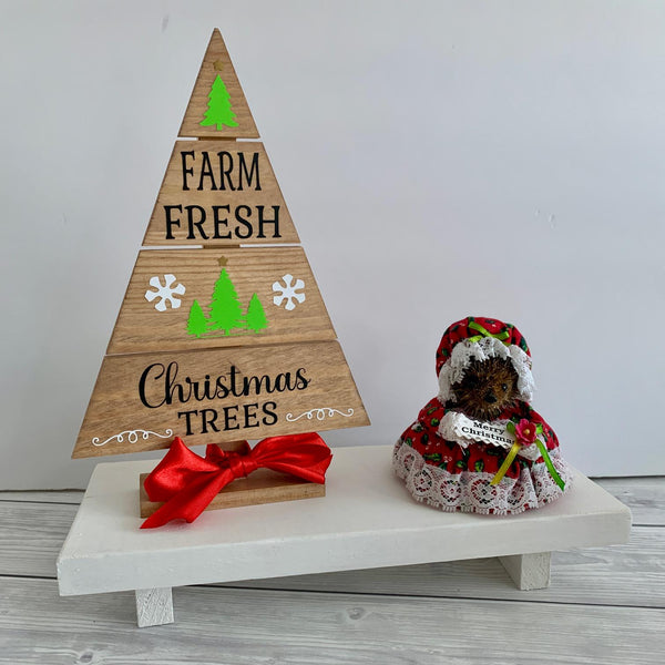 Christmas Tree, Farm Fresh Tree Sign, Holiday Decor, Christmas Tree Sign, Farmhouse Christmas Wood Stand, Winter Holiday Decor. Christmas
