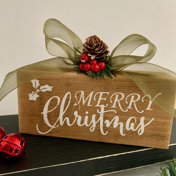 Christmas sign. Merry Christmas Shelf Sitter, Rustic Wooden Christmas Decoration, Christmas Sign, Freestanding. Christmas Gift, Wooden Sign