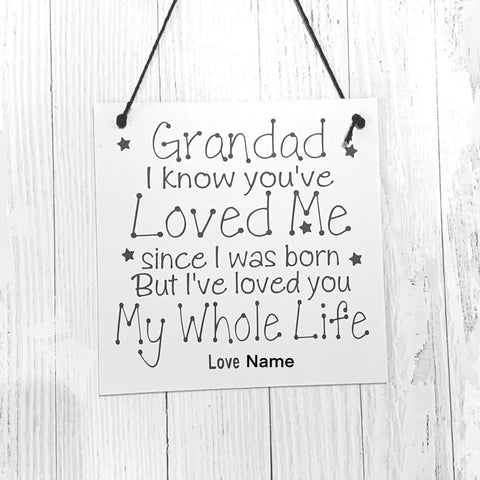Grandad Gift, Grandad Birthday gift, Grandad Christmas Gift, Father's Day Gift for Grandad. Wall hanging. Wooden Sign, Home decor.