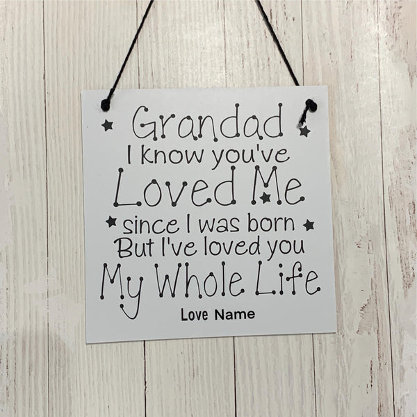 Grandad Gift, Grandad Birthday gift, Grandad Christmas Gift, Father's Day Gift for Grandad. Wall hanging. Wooden Sign, Home decor.