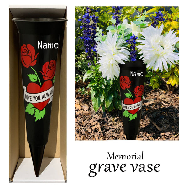 Grave Marker & Decoration | A Much Loved | Personalised Graveside Pot | Funerals/Bereaved