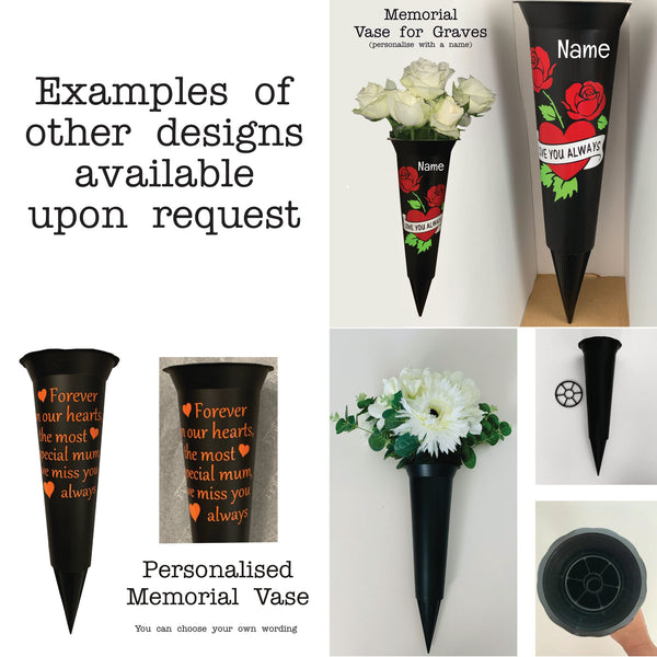Grave Marker & Decoration | A Much Loved | Personalised Graveside Pot | Funerals/Bereaved