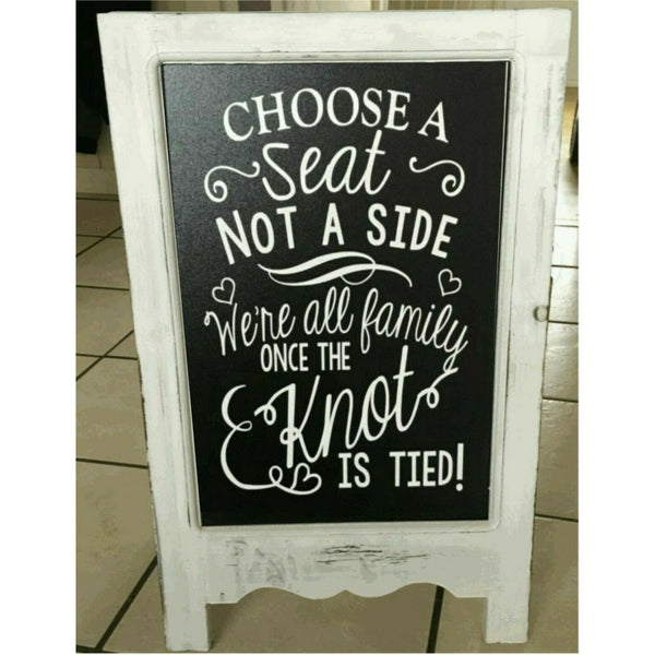 wedding sign sticker