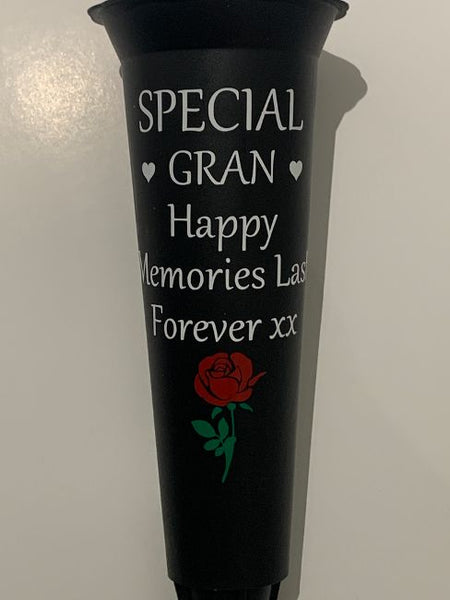 Grave Marker & Decoration | Special Gran | Personalised Graveside Pot | Funerals/Bereaved