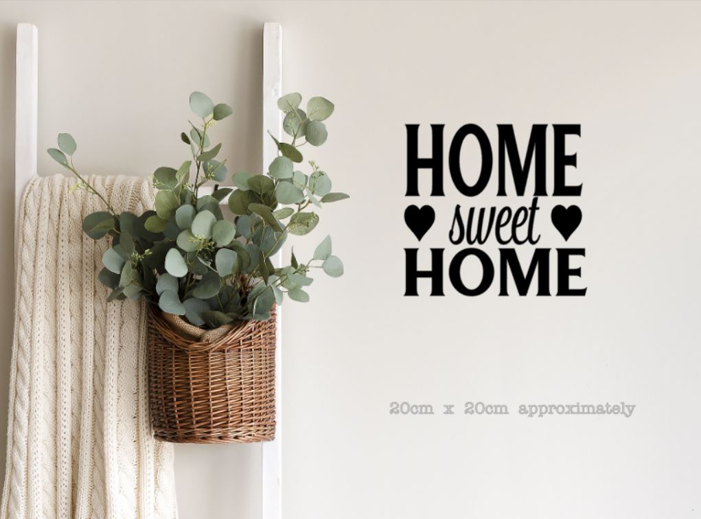 Home Sweet Home - Wall Art | Die Cut Sticker