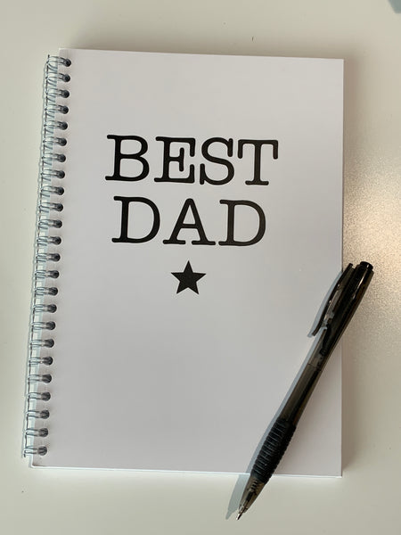 BEST DAD | Personalised Notebook | Writing Book | Sketches | A5