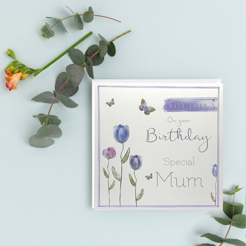With love on your birthday Mum | Birthday card | Greeting Card