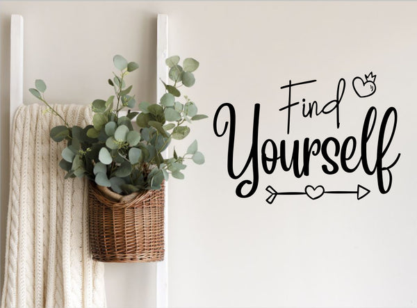 Find Yourself- A4 Wall Sticker | Die Cut Sticker