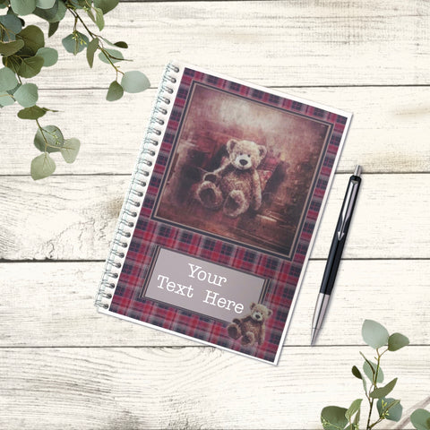 Teddy Bear Note Book  | Personalised Notebook | A5 Book