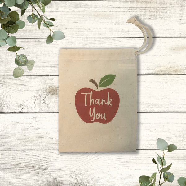 Thank you Teacher bags | 2 Bags | Thank You | Goodie Bag | Cotton Bags 19cm x 15cm