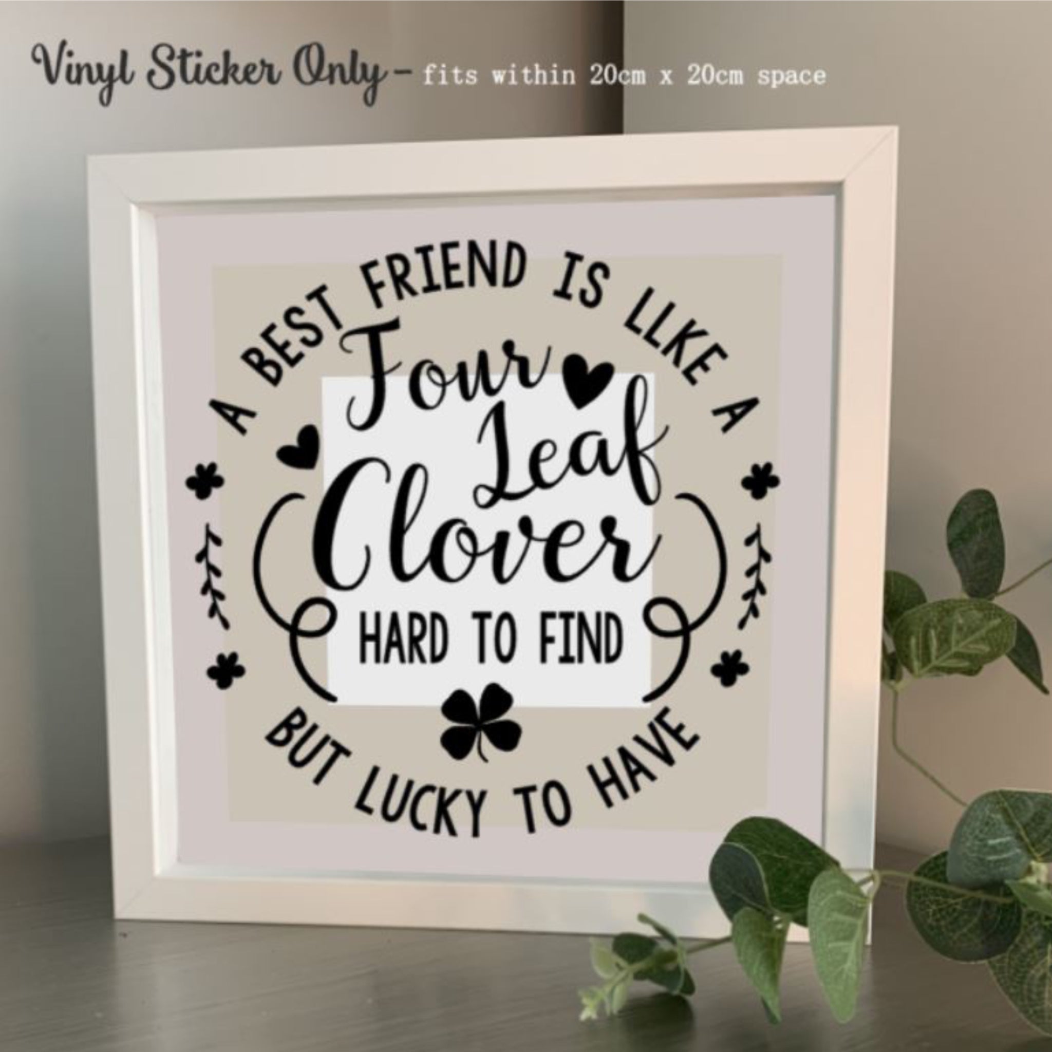 White ribba photo frame for best friend birthday present