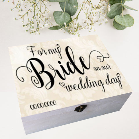 Digital Print Stickers | For my Bride on our Wedding Day | For my Groom | Sticker ONLY