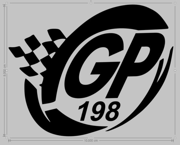 Motorcycle/Scooter Stickers | Lambretta Sticker GP198 | Die Cut Vinyl Sticker