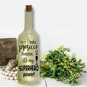Bottle Sticker | I make Prosecco disappear it's my superhero power