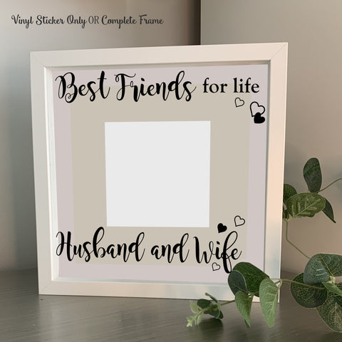 best friends for life husband and wife decals