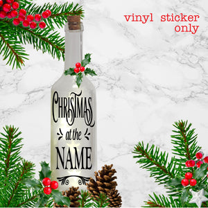 Bottle Sticker | Personalised Christmas Sticker | Christmas Decoration | Bottle Sticker ONLY